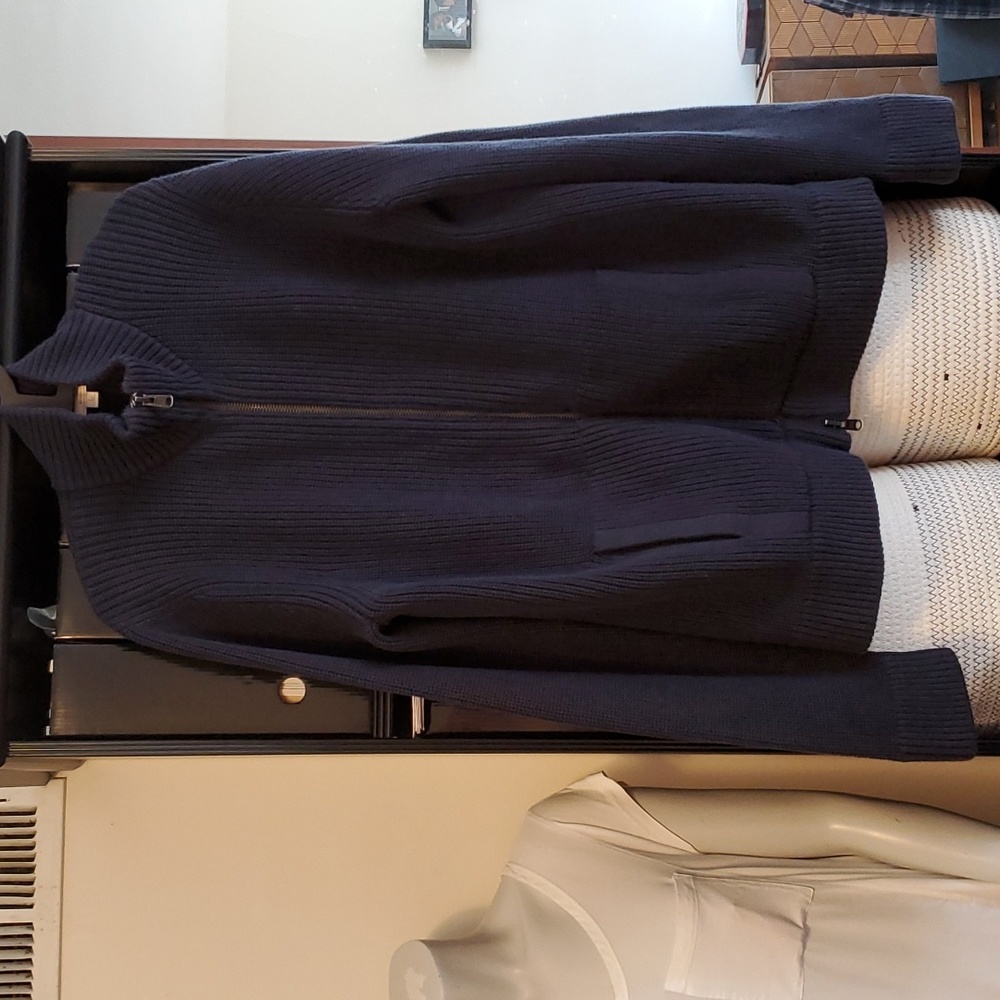 GAP Mockneck Sweater Jacket 100% Cotton - Picture 7 of 16